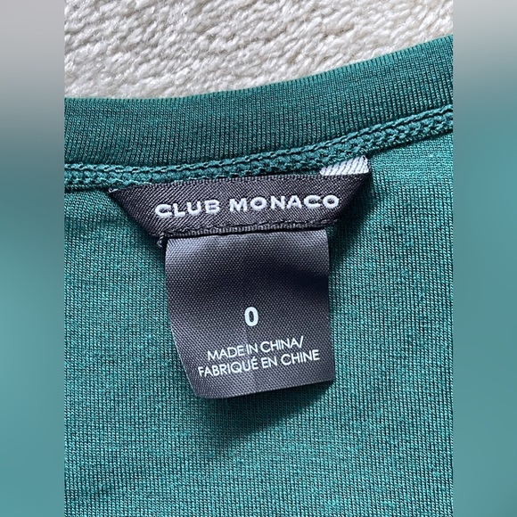 Club Monaco emerald green summer dress - Picture 3 of 6